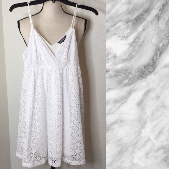 Express Dresses & Skirts - 3/$15↘️Express White Lace Dress Size Extra Small